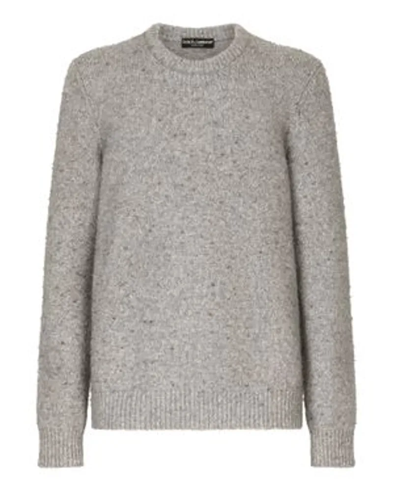 Dolce & Gabbana Pullover mit Rundhalsausschnitt Grey