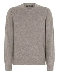 Dolce & Gabbana Pullover mit Rundhalsausschnitt Grey