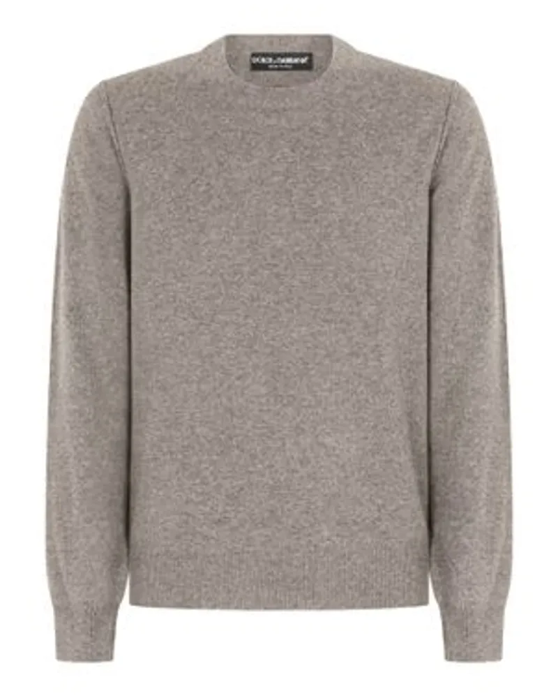 Dolce & Gabbana Pullover mit Rundhalsausschnitt Grey