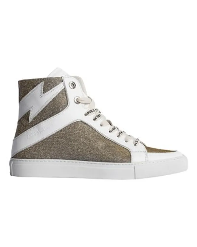 Zadig & Voltaire Sneakers ZV1747 High Flash Silver