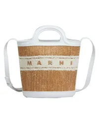 Marni Bucket Bag Tropicalia Beige