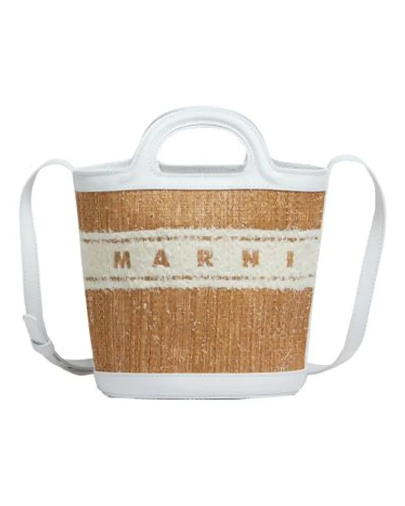 Marni Bucket Bag Tropicalia Beige