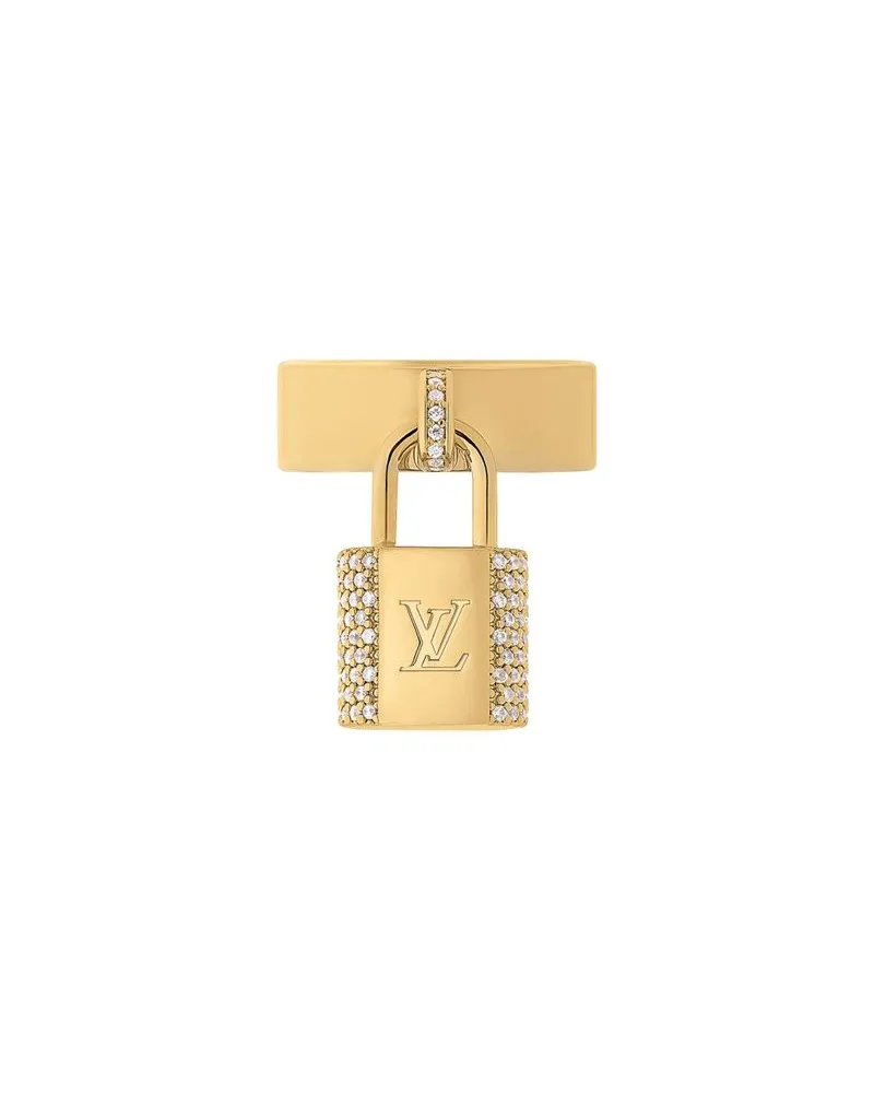 Louis Vuitton LV Padlock Ring Gold