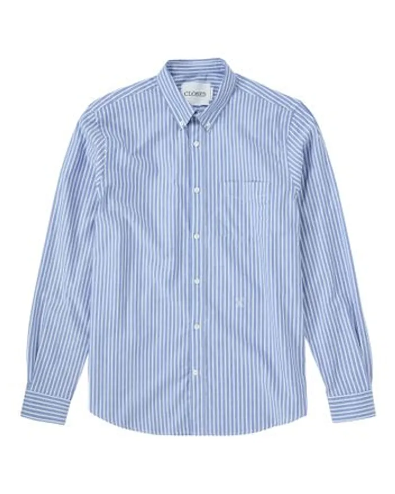 Closed Hemd mit Button-Down-Kragen Blue