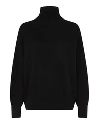 Loulou Studio Kaschmirpullover mit hohem Kragen Murano Black