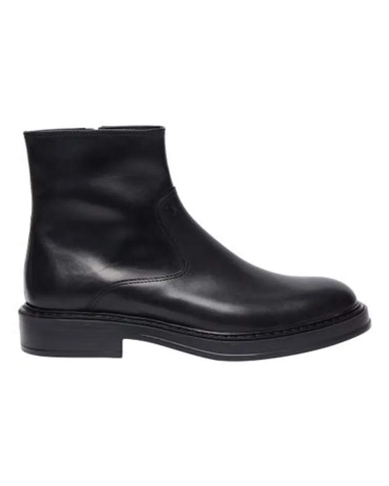 TOD'S Stiefeletten Zipit Black