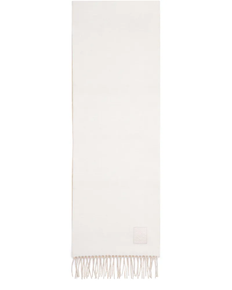 Loewe Schal aus Wolle und Kaschmir Off-white