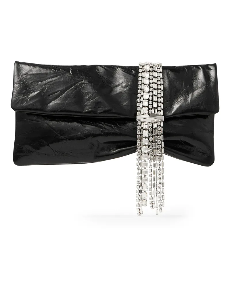 Jimmy Choo Silberfarbene Clutch Zandra 