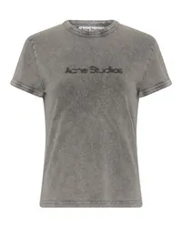 Acne Studios Logo-T-Shirt Grey