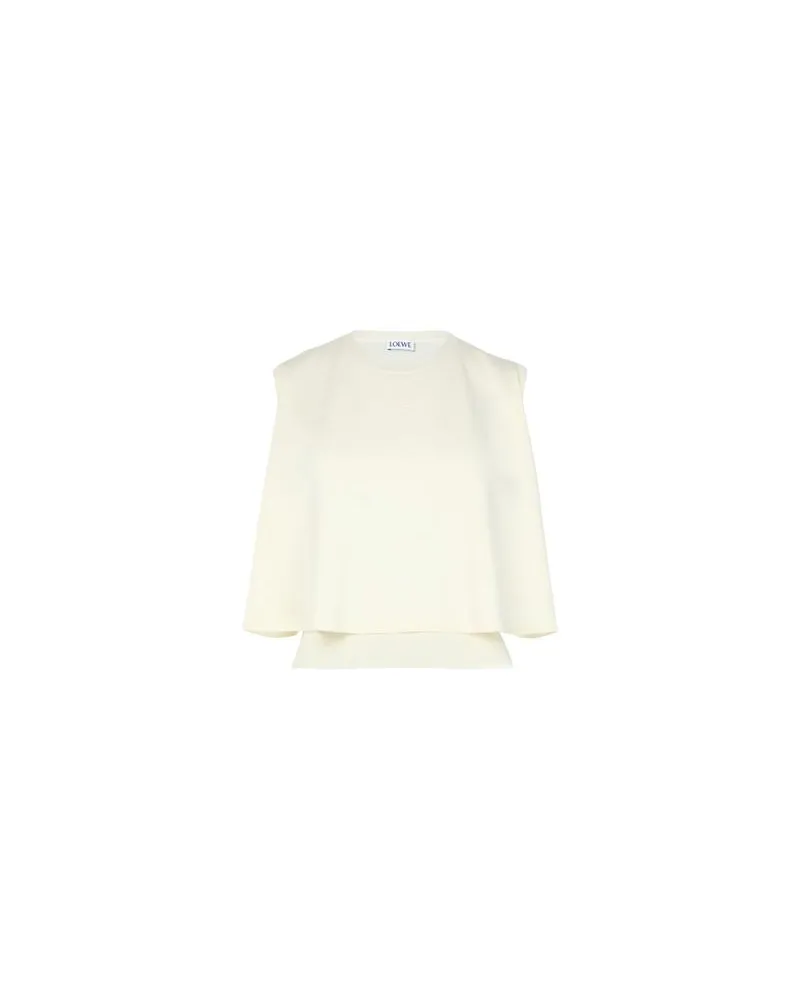 Loewe Cardigan aus Baumwolle und Seide White