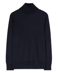 Jil Sander Pullover mit Stehkragen Blue