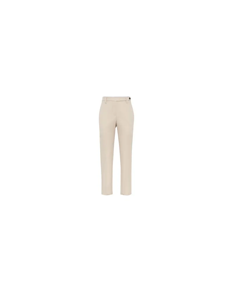 Brunello Cucinelli Zigarettenhose Beige