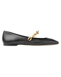 Jimmy Choo Flache Ballerinas Diamond Tilda Black