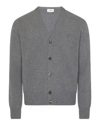 AMI Paris Cardigan Ami de Cœur Grey