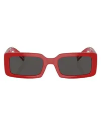 Dolce & Gabbana DG6187 Rechteckige Sonnenbrille Red