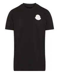 Moncler Kurzarm-T-Shirt mit Logo Brown