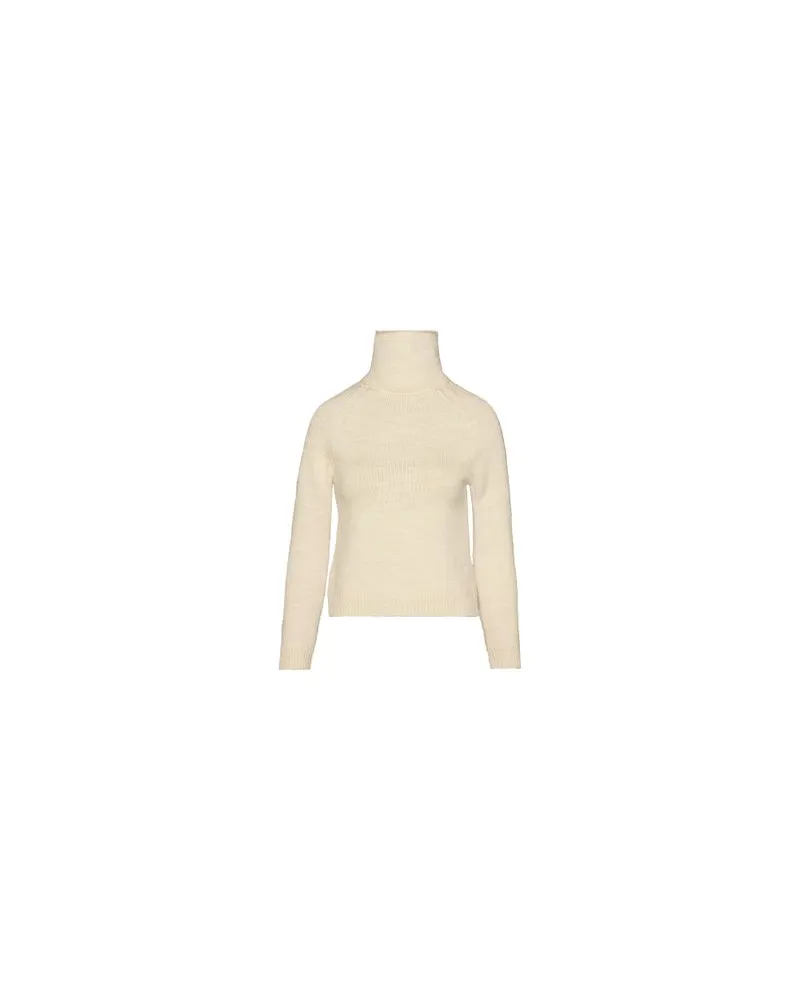 Maison Margiela Stricksweater mit Rollkragen White