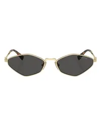 Miu Miu Sonnenbrille Irregular Gold