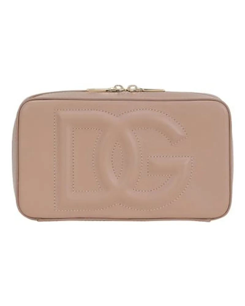 Dolce & Gabbana Kleine Kameratasche mit DG-Logo Pink