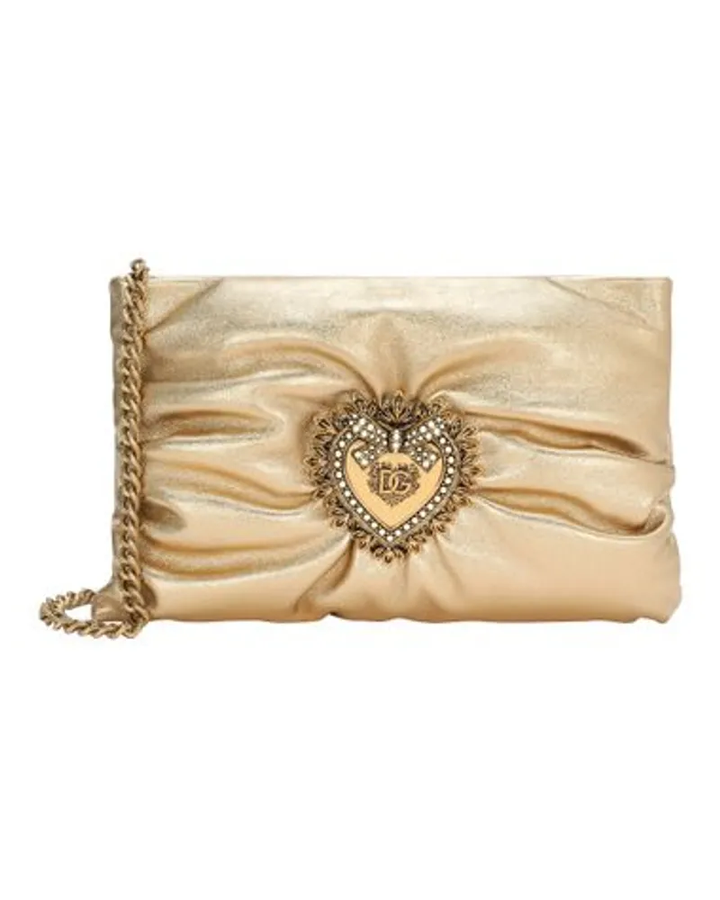 Dolce & Gabbana Soft Bag Devotion Small Gold