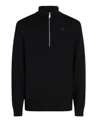 Karl Lagerfeld Pullover mit Rollkragen und Halblangem Reissverschluss Black