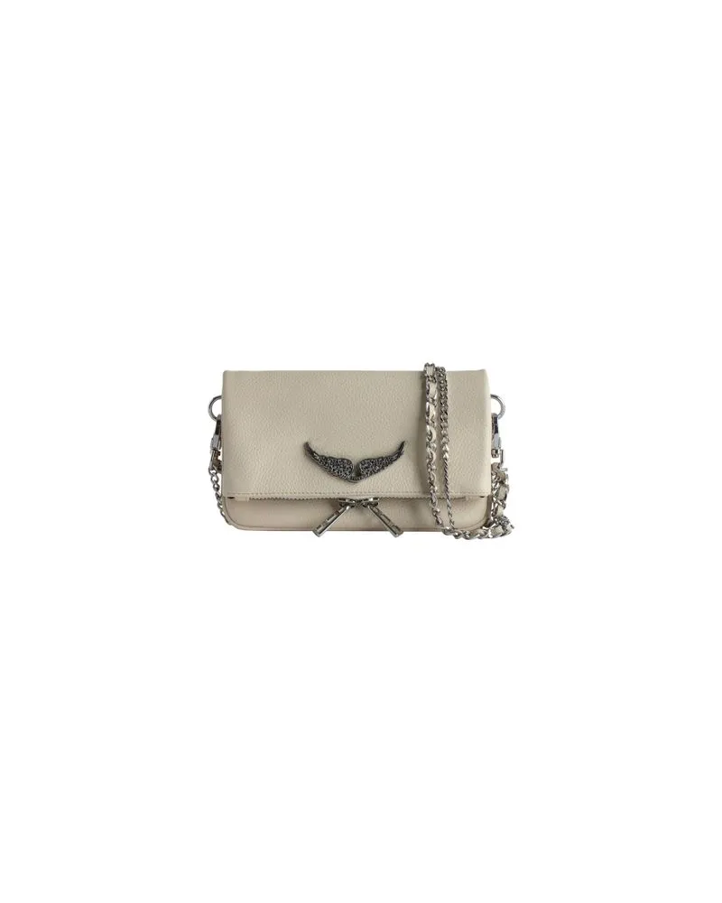 Zadig & Voltaire Clutch Rock Nano Swing Your Wings White