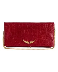 Zadig & Voltaire Clutch rock geprägt Red