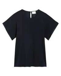 Claudie Pierlot Marineblaues, kurzärmeliges Top Blue