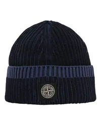 Stone Island Mütze mit Logo Navy