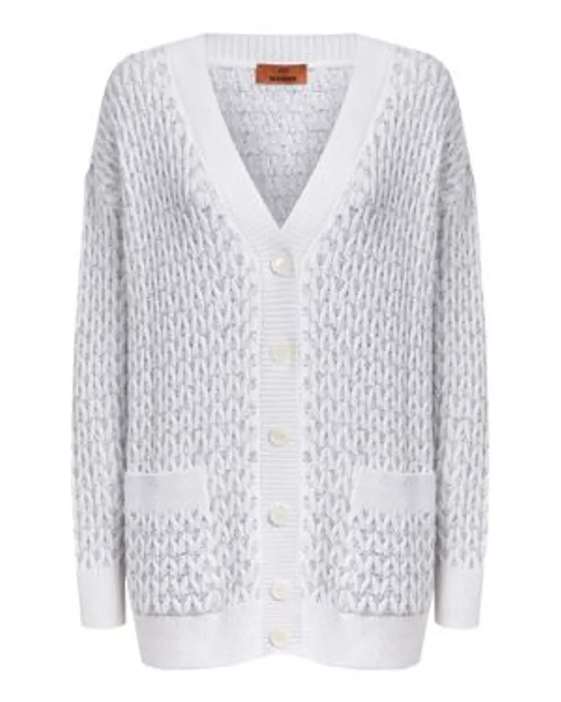 Missoni Oversize-Cardigan White