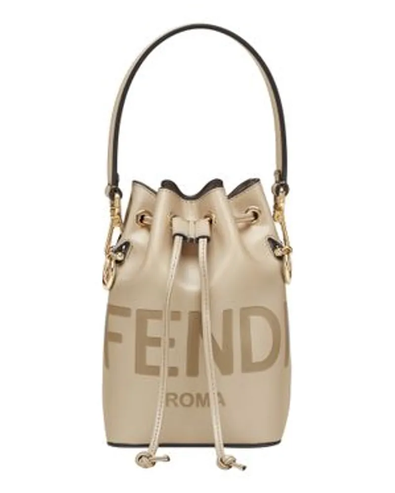 Fendi Mon Trésor Bucket-Tasche Beige