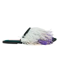 La DoubleJ Slipper Feather (mit Federn Multicolor