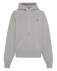 AMI Paris Kapuzensweatshirt Ami de Cœur Grey