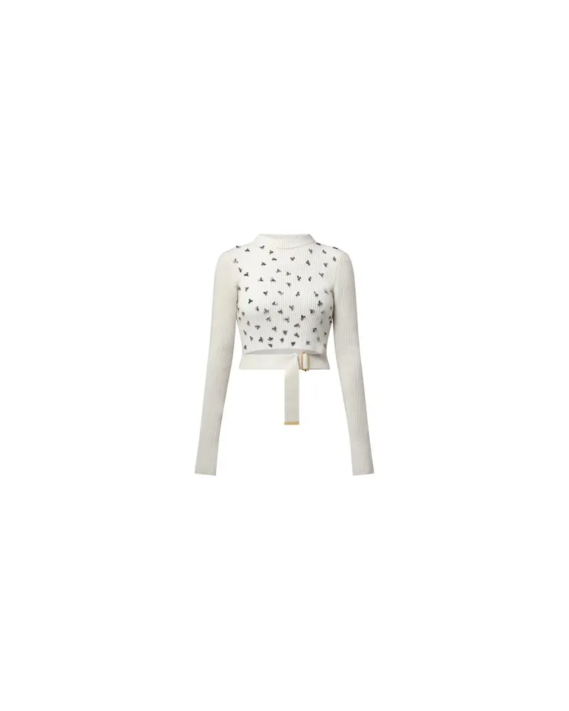Louis Vuitton Ausgeschnittenes Ripp-Top White