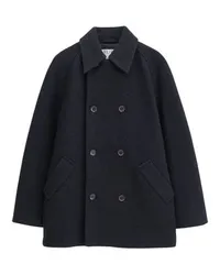 Filippa K Zweireihiger Mantel Black