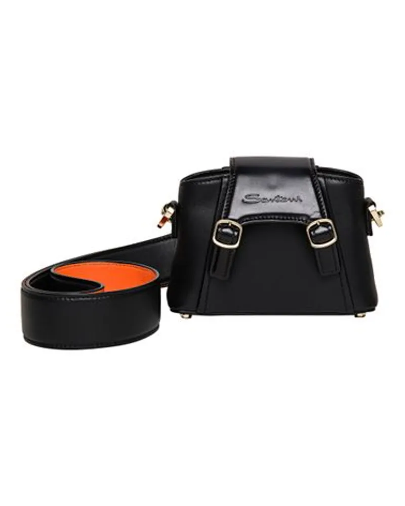 Santoni Crossbody-Tasche Black