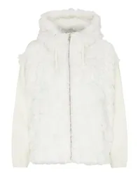 Yves Salomon Kapuzenblouson White