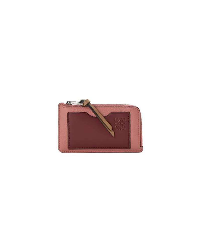 Loewe Coin cardholder in soft grained calfskin Pink