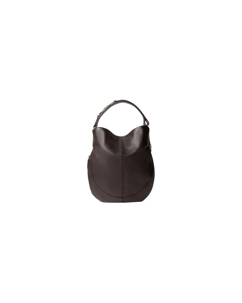 Christophe Lemaire Hobo-Tasche Quiver Clip Brown