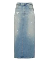 Acne Studios Langer Denimrock Blue