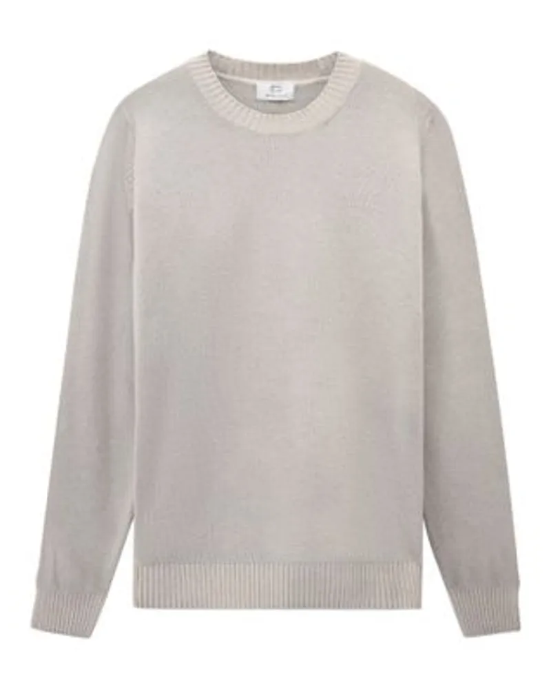 Woolrich Eingefärbter Rundhals-Sweater Grey