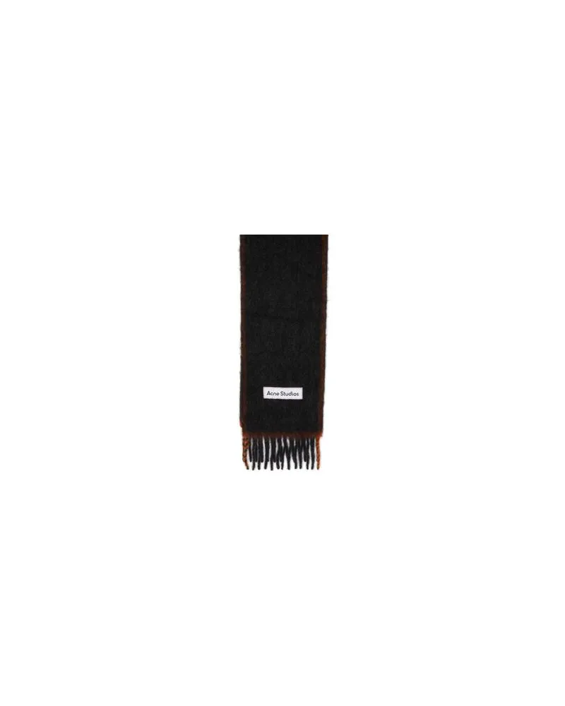 Acne Studios Schaltuch mit Logo Black