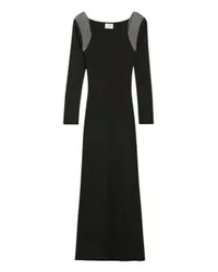 Claudie Pierlot Langes Strickkleid,meliert Black