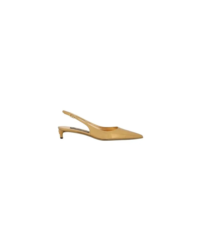 Dolce & Gabbana Slingback-Pumps Gold