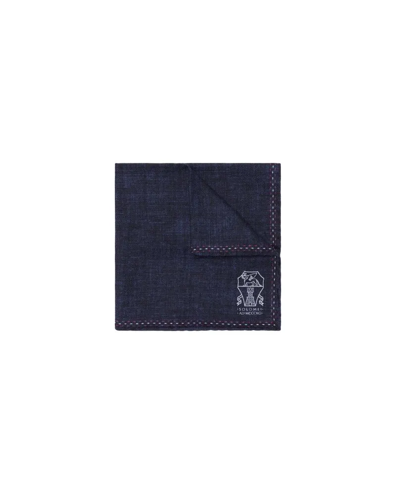 Brunello Cucinelli Einstecktuch Blue