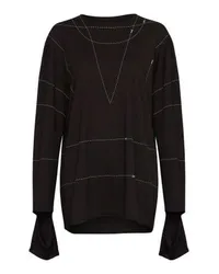 Maison Margiela Basic Jersey Sweatshirt Black