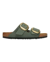 Birkenstock Flache Sandalen Arizona Big Burkle LENB Green