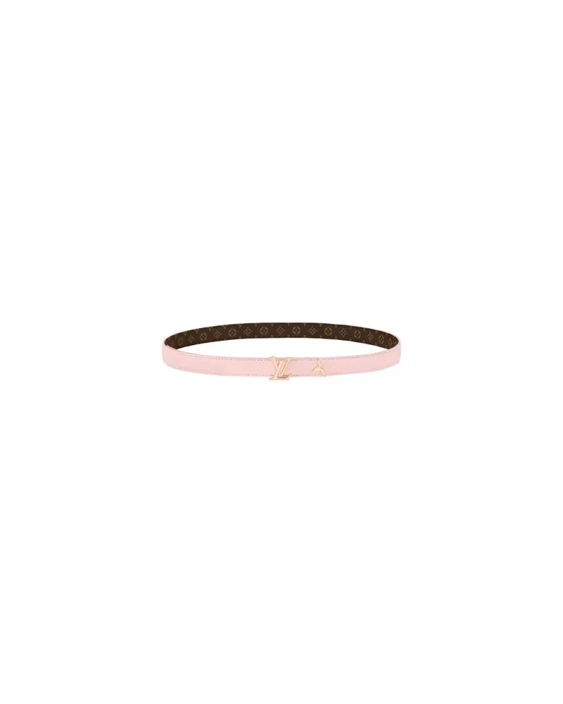 Louis Vuitton Pretty LV Enamel 20mm Reversible Belt Pink