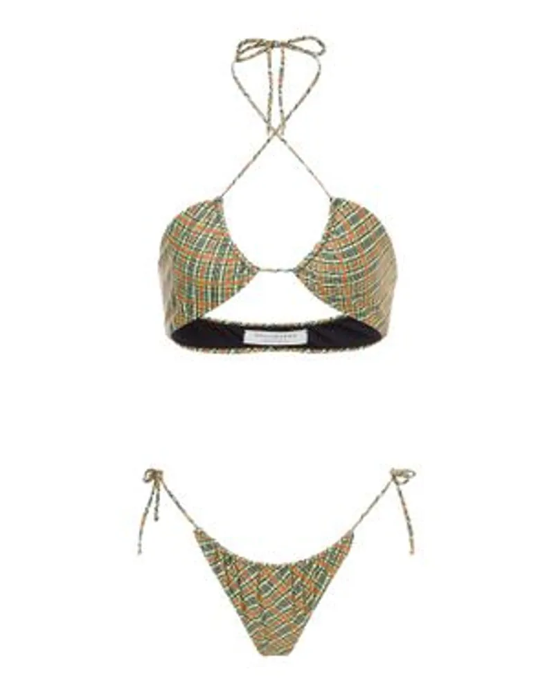 Philosophy Di Lorenzo Serafini Bikini mit Karoprint Green