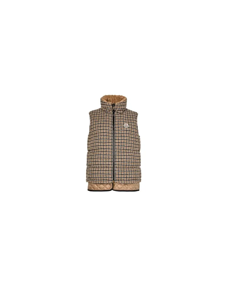 Moncler Touvet sleeveless down jacket Brown